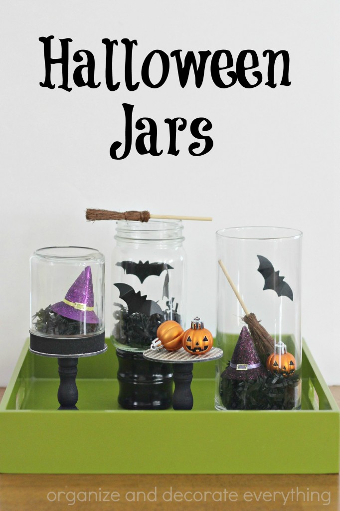 Halloween Jars centerpiece