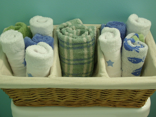 Organize your Home Organizing with baskets bathroom towels