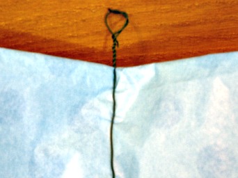 Tissue Paper Pom Flowers wire loop