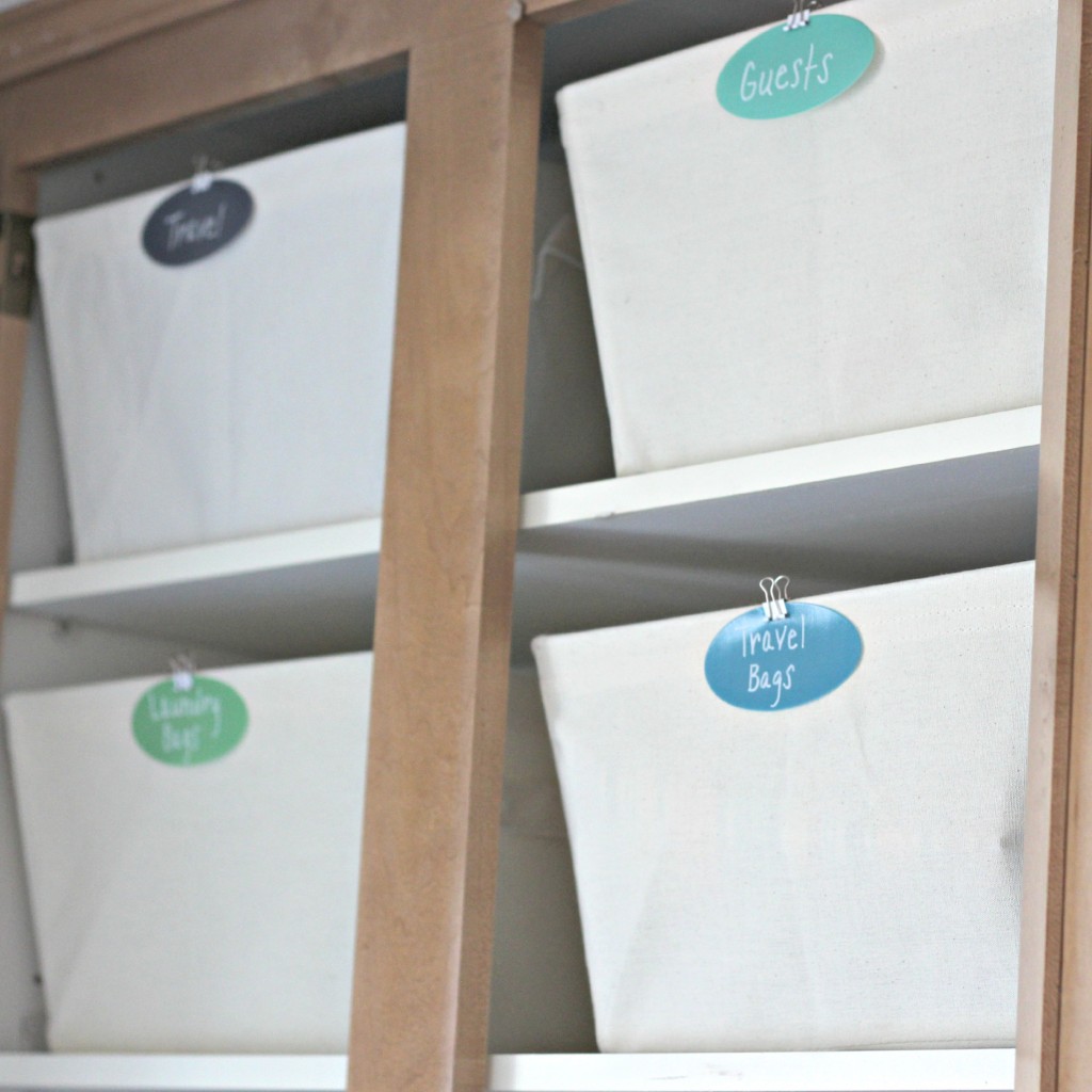 organizing with baskets laundry room totes