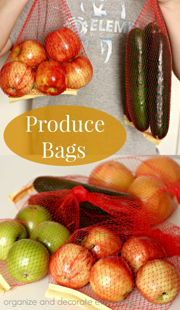 Produce bags for grocery shopping