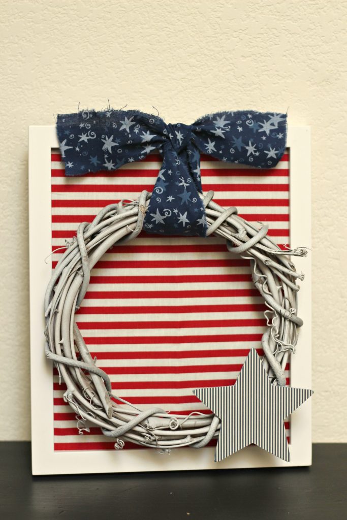 patriotic framed wreath