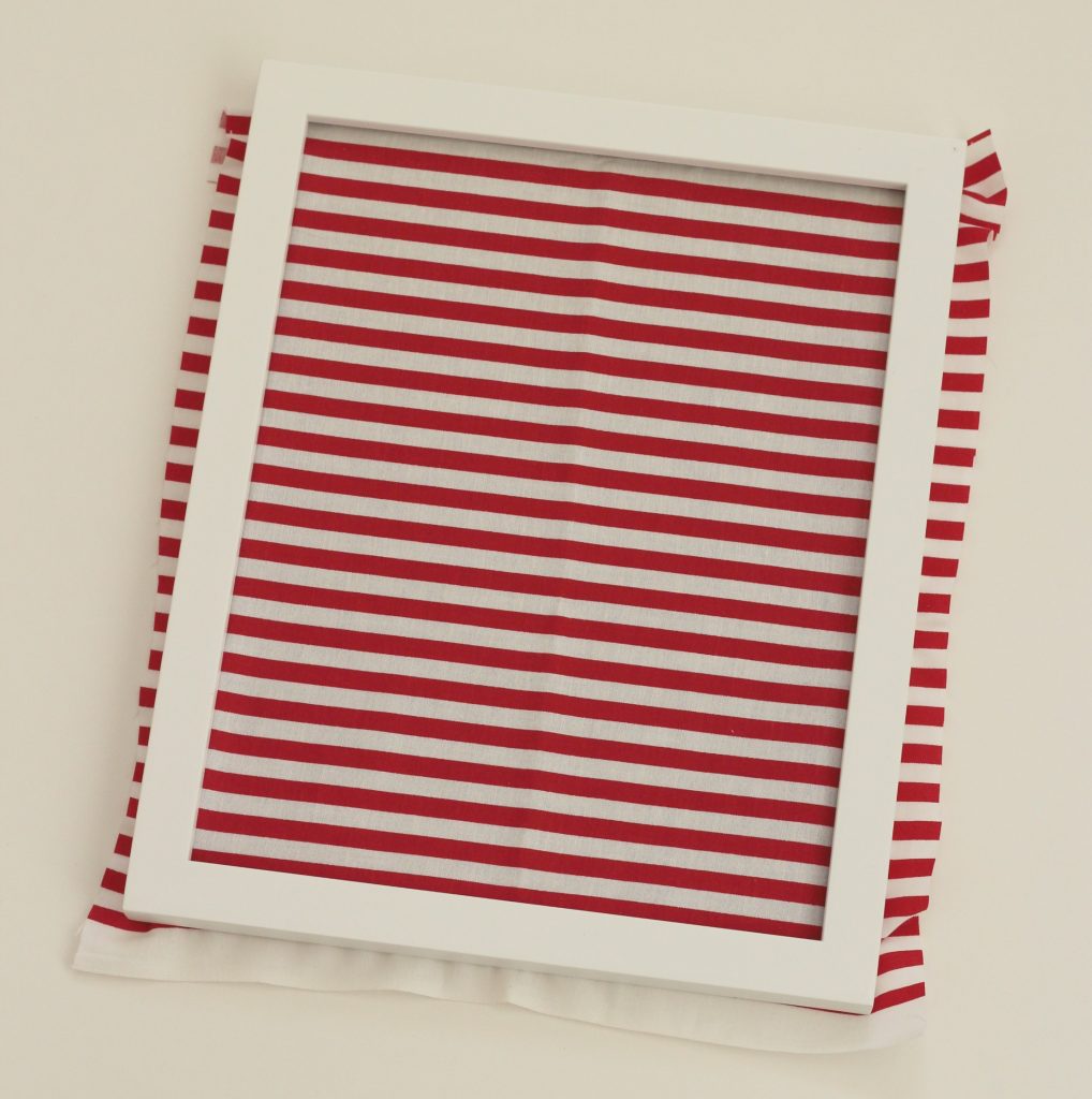 frame striped fabric