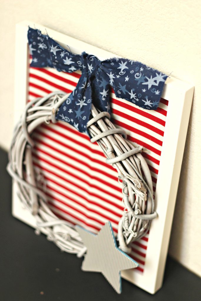 red white blue patriotic wreath