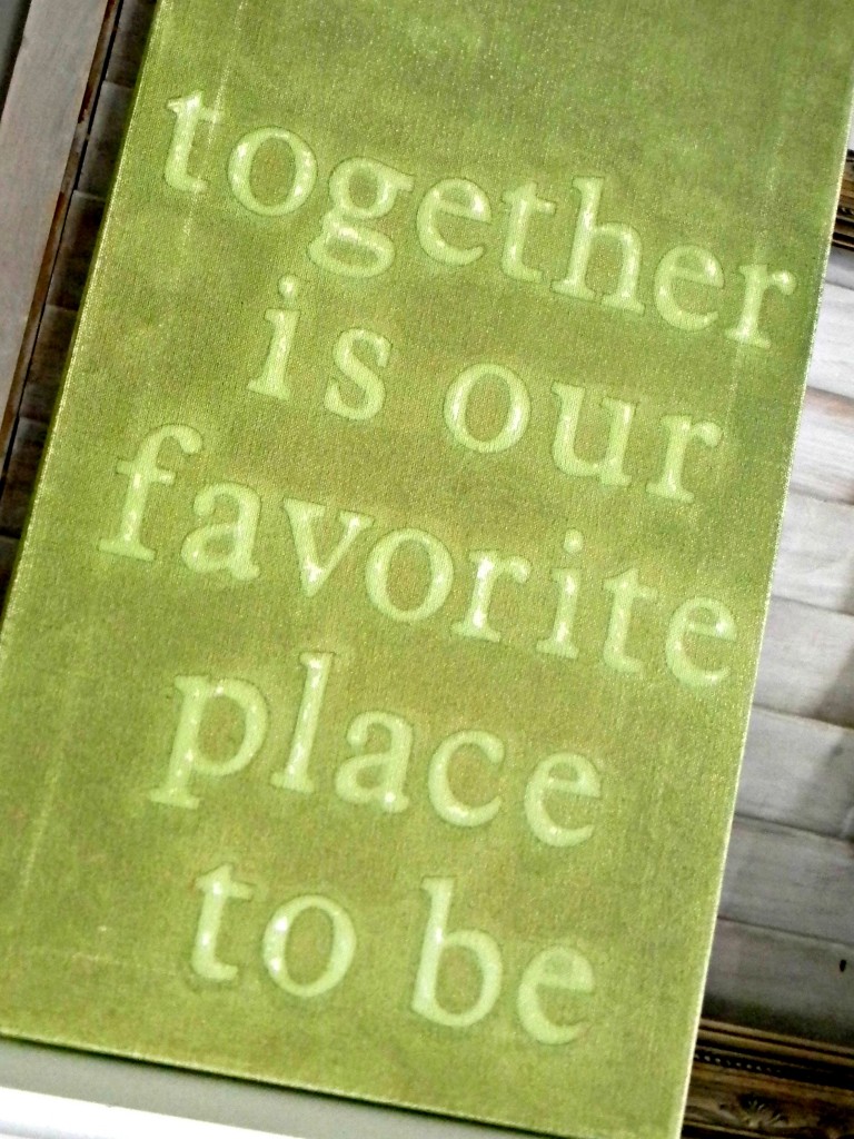 Together is our Favorite Place to Be canvas