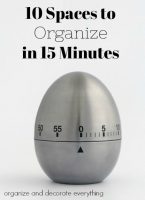 10 Spaces to Organize in 15 Minutes