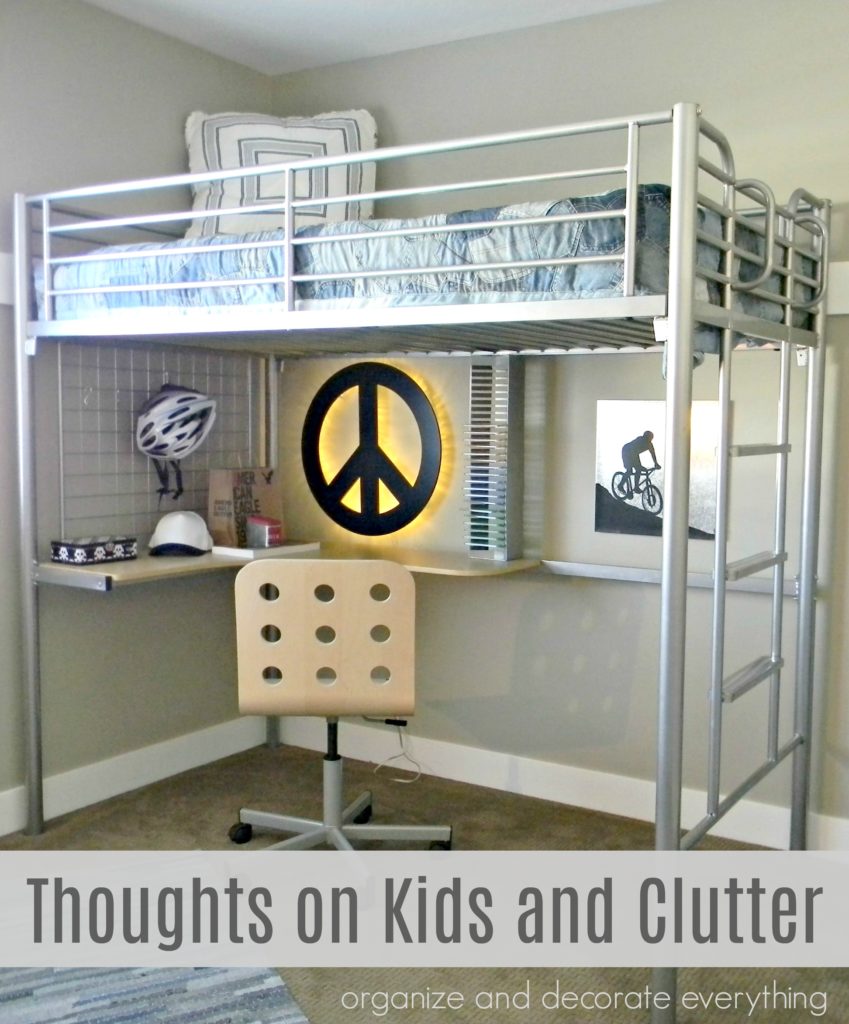 Kids and Clutter bedroom