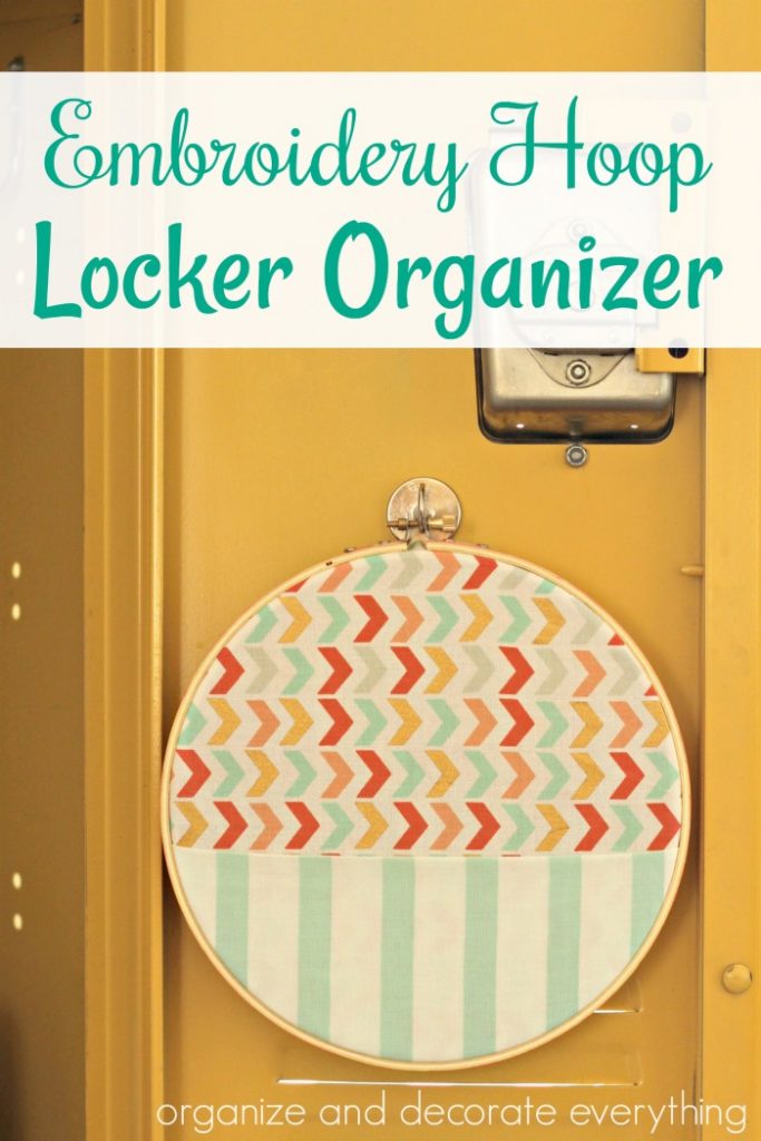 embroidery hoop locker organizer for school locker door