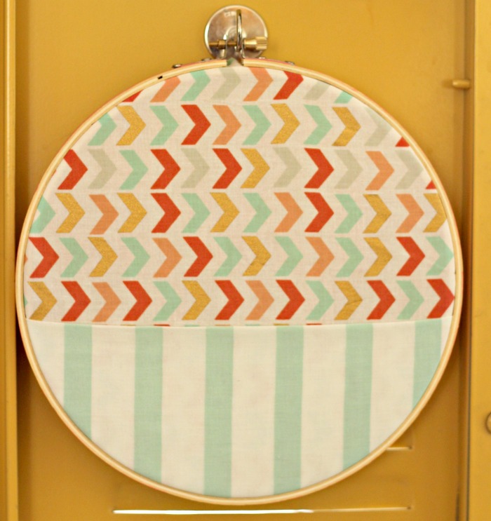 embroidery hoop locker organizer with pocket