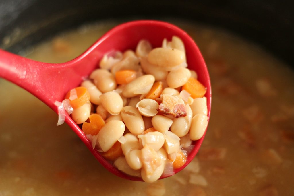 Bean with Bacon Soup cooking