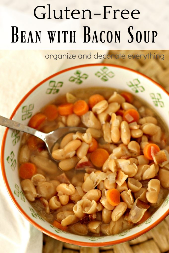 Gluten Free Bean and Bacon Soup with Bushs Beans