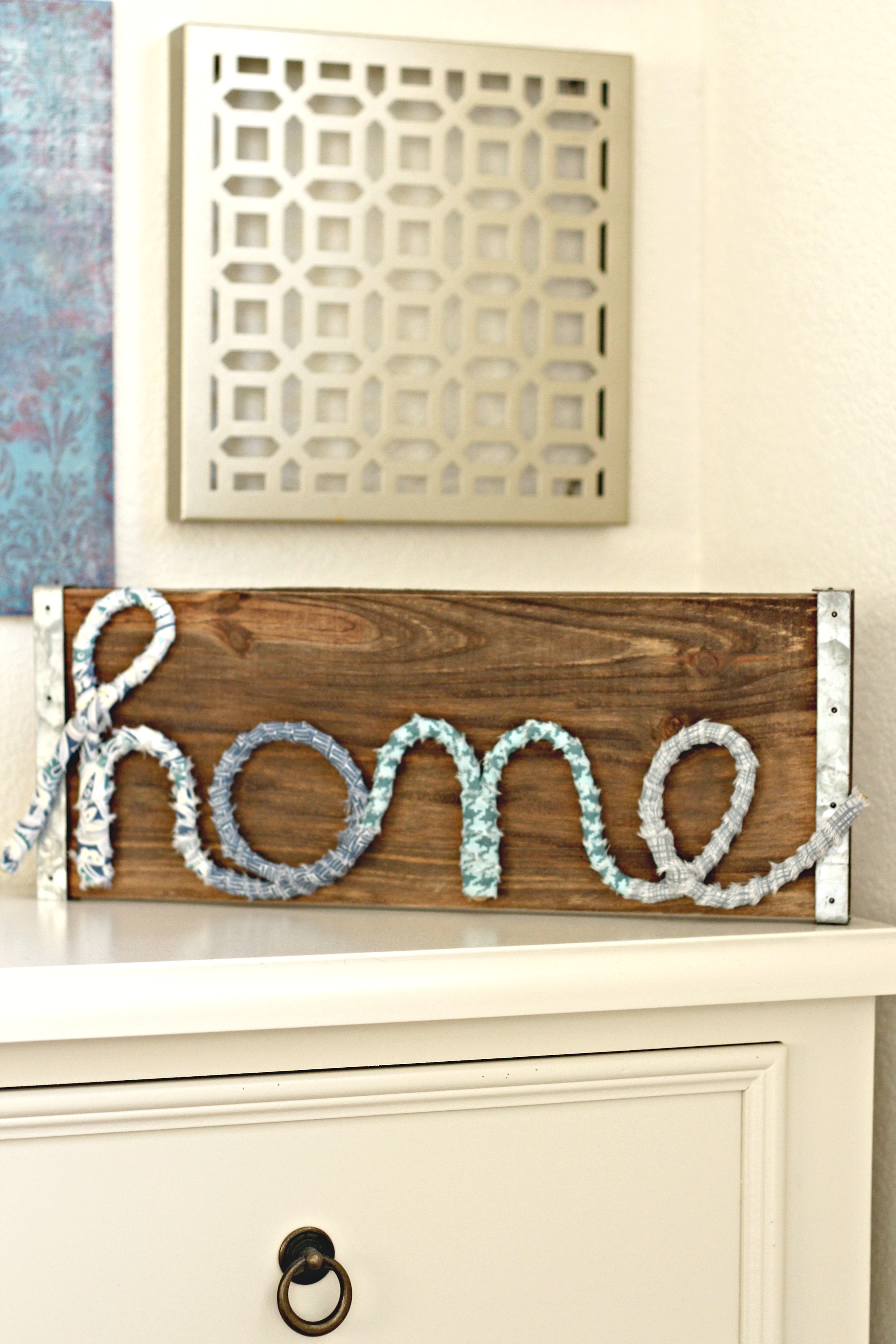 Rope and Fabric Word Art Organize and Decorate Everything