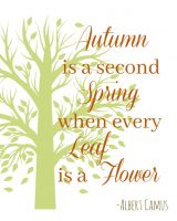 Autumn is a Second Spring Printable - Organize and Decorate Everything