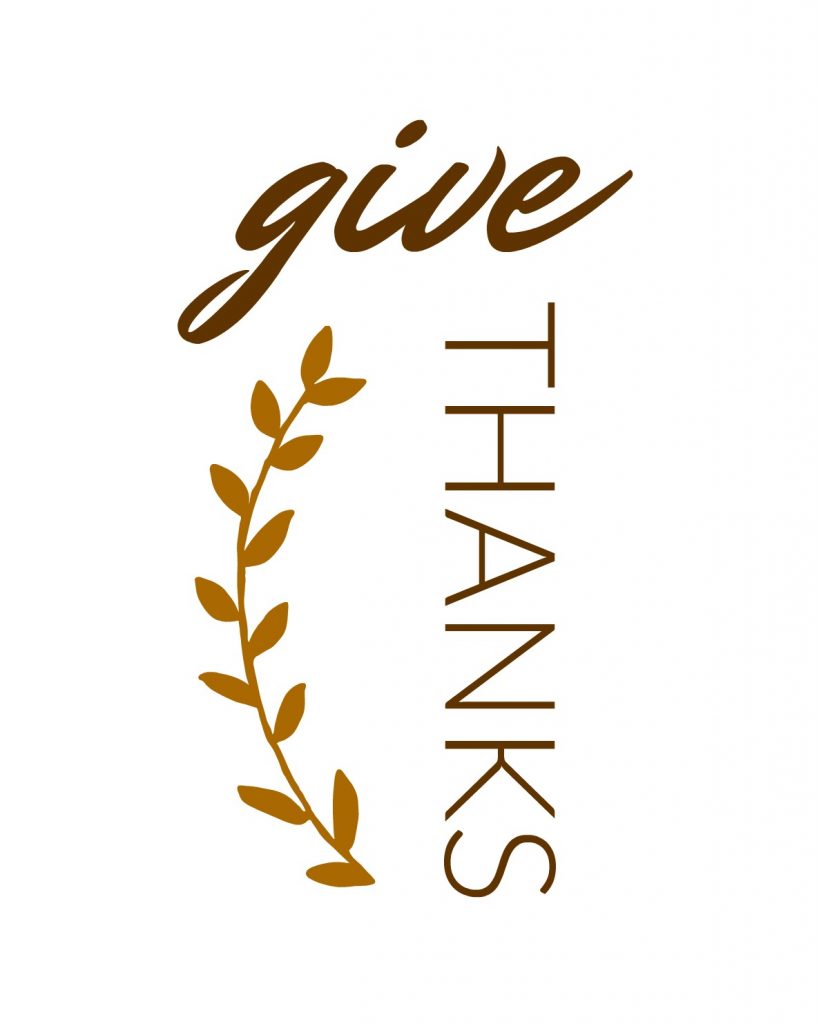 give thanks printable