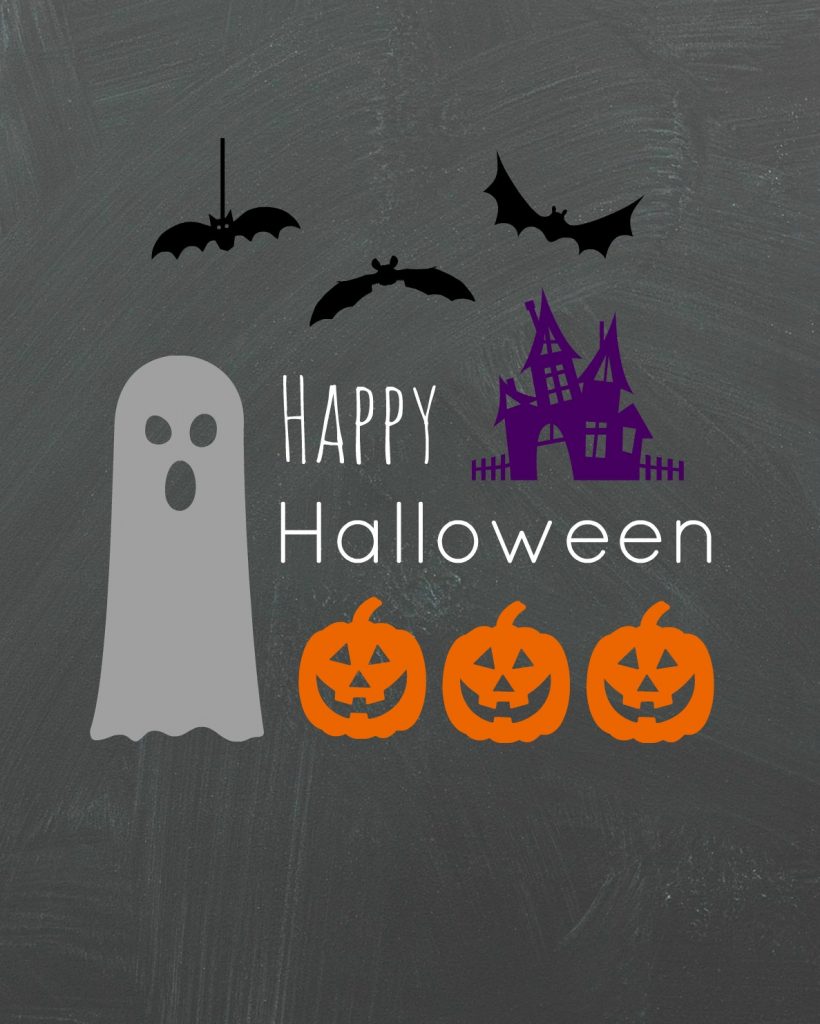 Happy Halloween Spooks printable