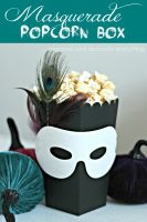 Masquerade Popcorn Box & Kettle Corn Recipe
