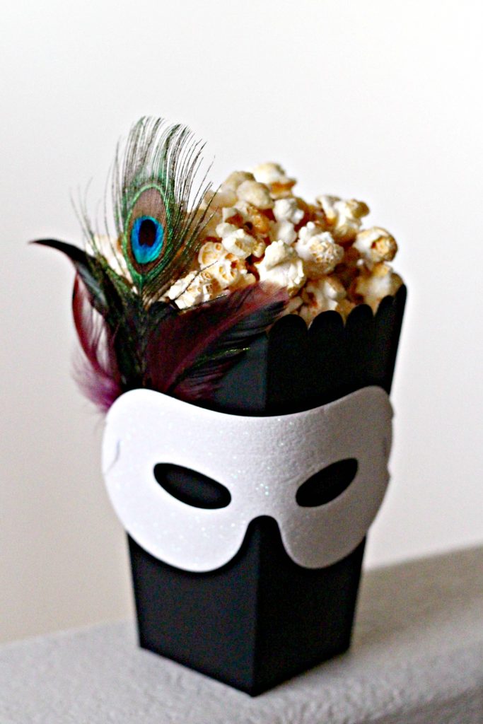 masquerade popcorn box for halloween