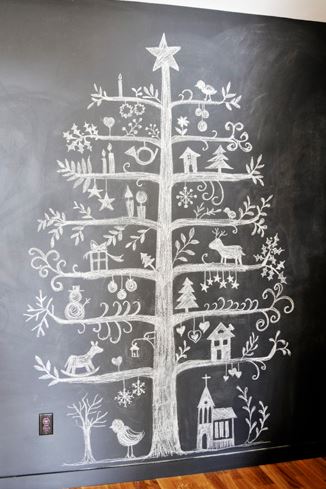 chalkboard tree