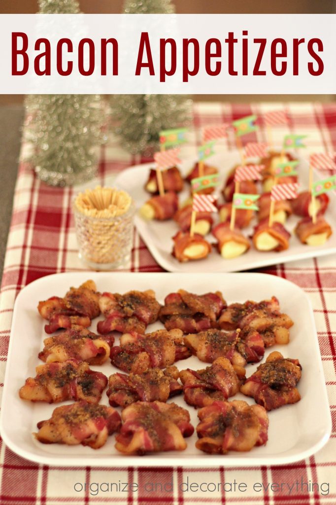 Bacon Bows and Bacon Cheese Bites Appetizers