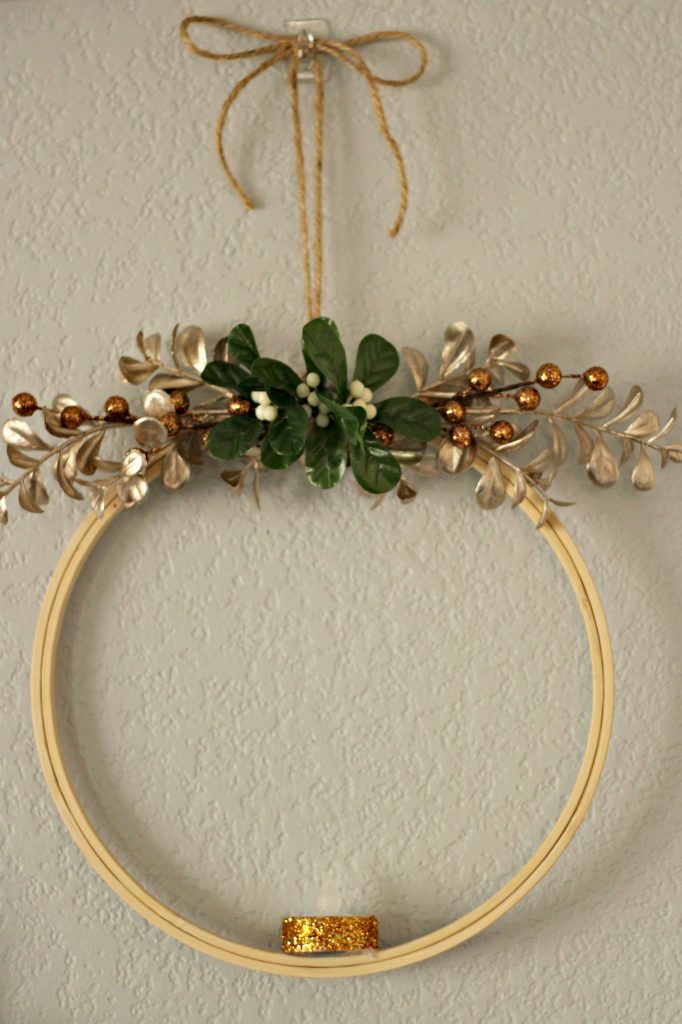 Comfort and Joy Christmas Mantel large hoop wreath