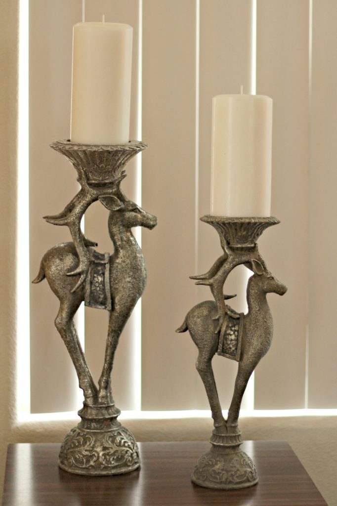 Christmas candle holders