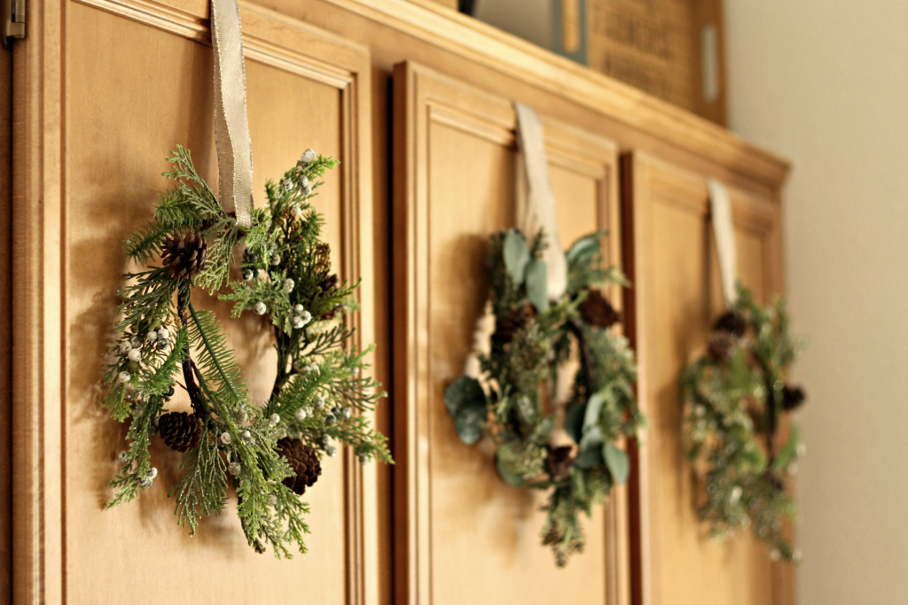 Christmas cabinets