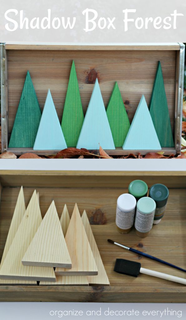 Shadow Box Triangle Tree Forest