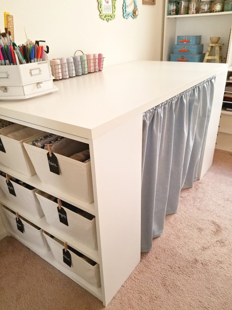 Craft Table curtain side