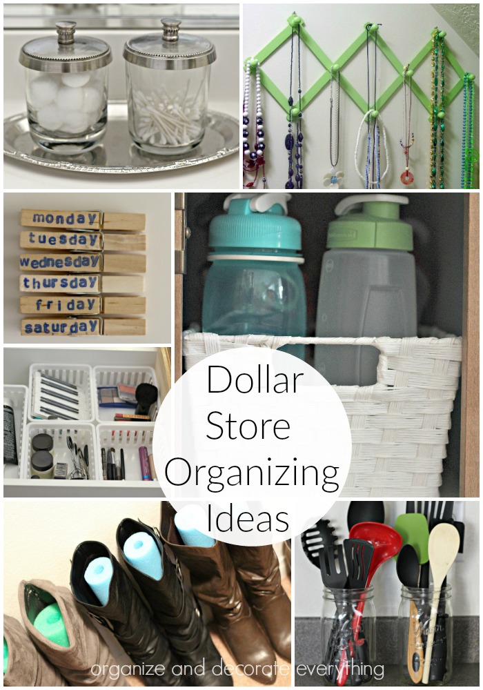 Dollar Store Organizing