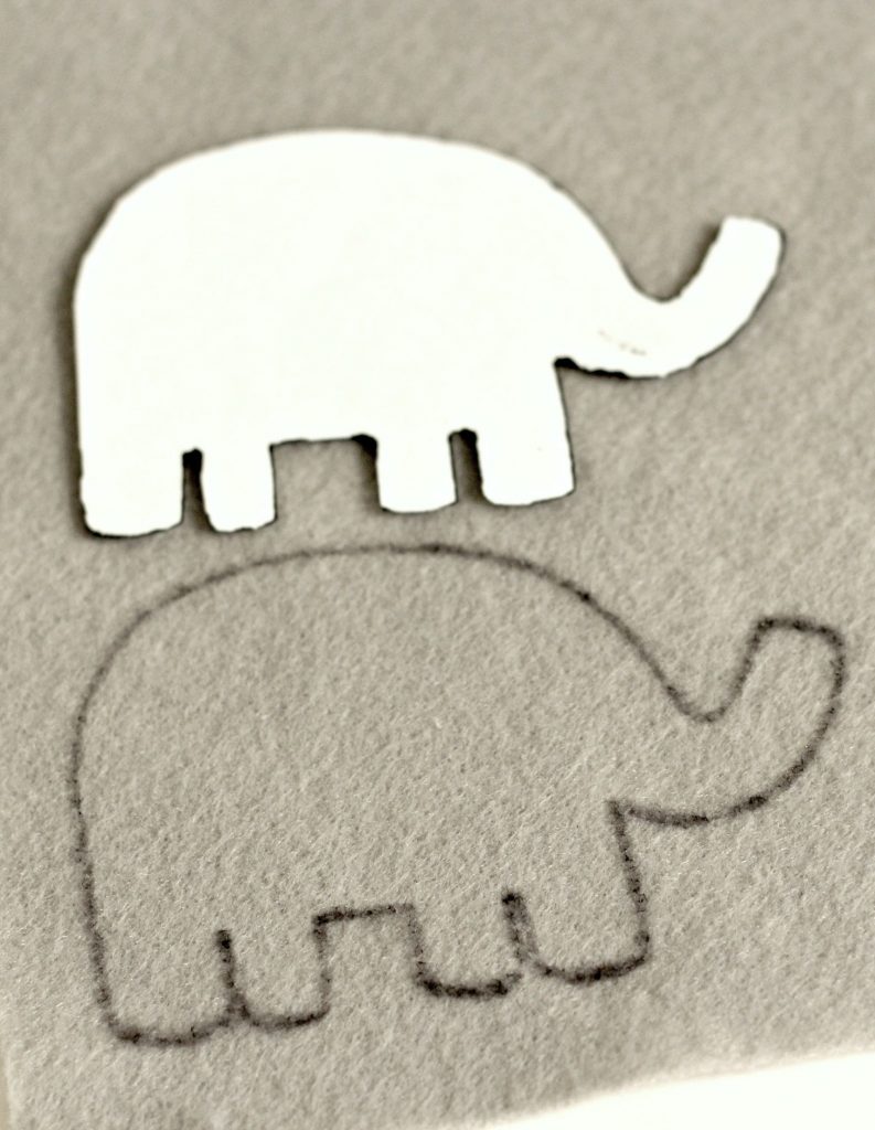 felt elephant