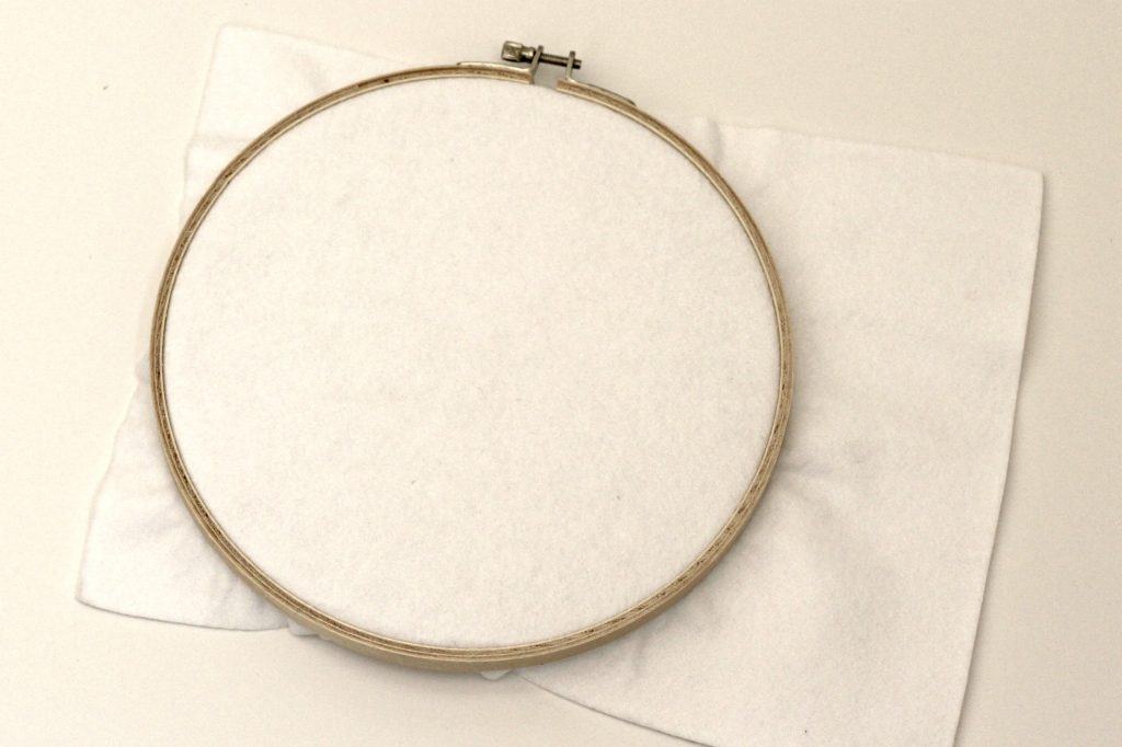 felt hoop