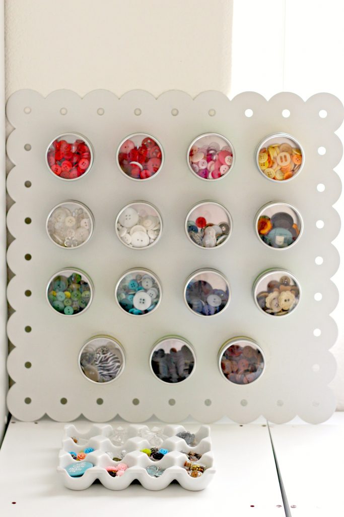 Craft Room button storage