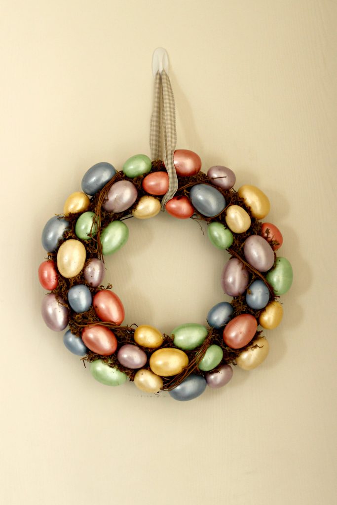 Easter decor egg wreath