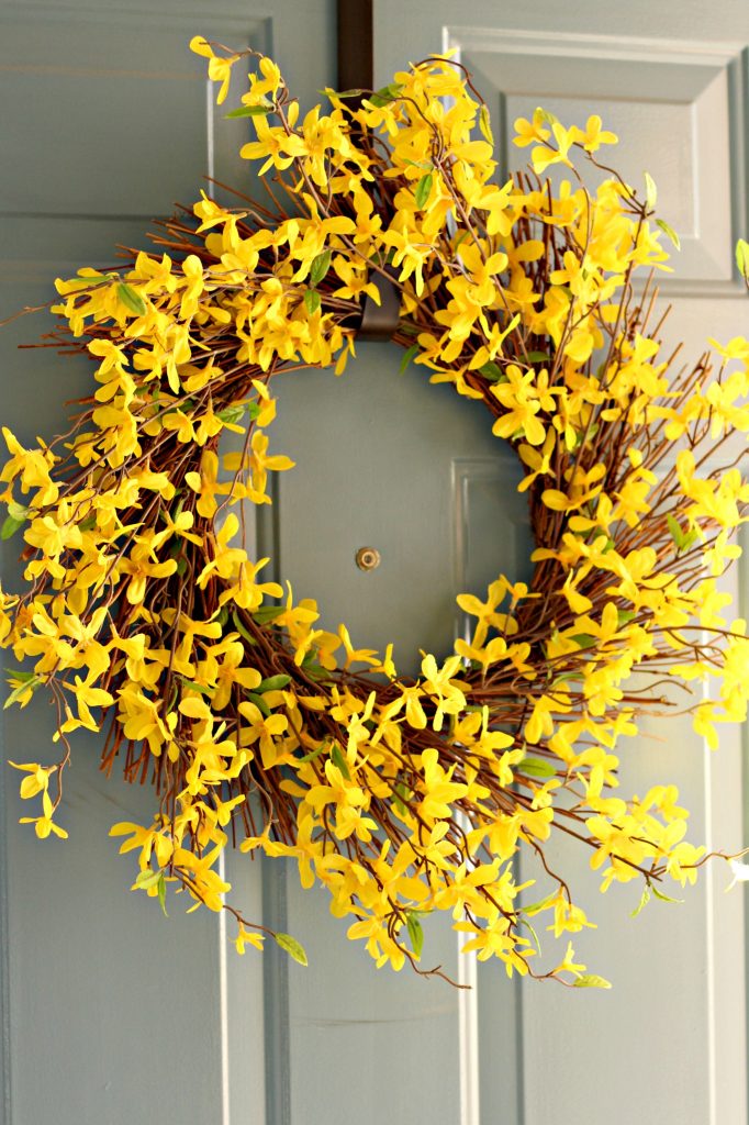 Easter decor front door wreath