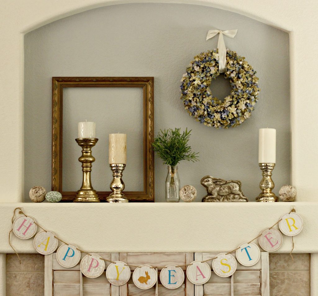 Easter Mantel decor