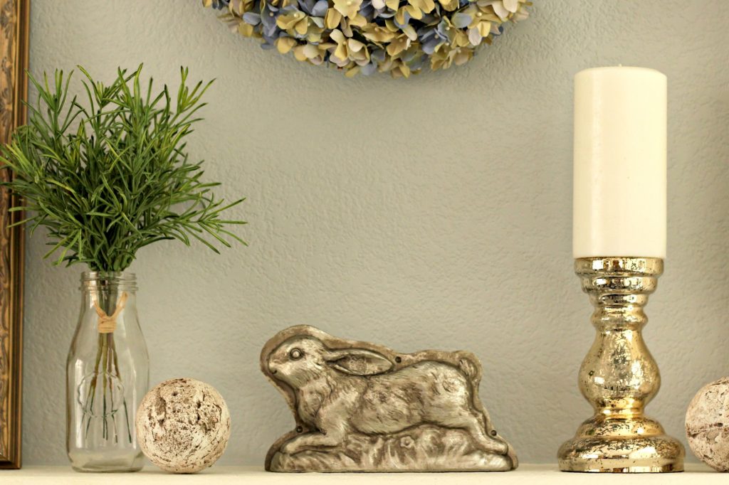 Easter mantel display