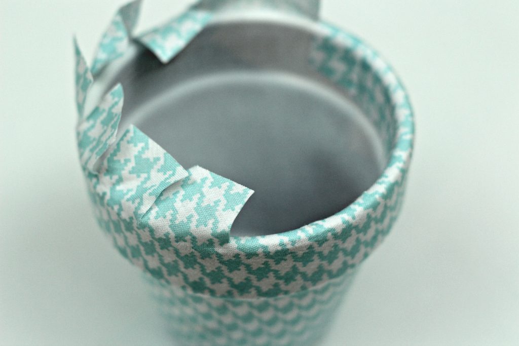 Fabric Covered Clay Pots top