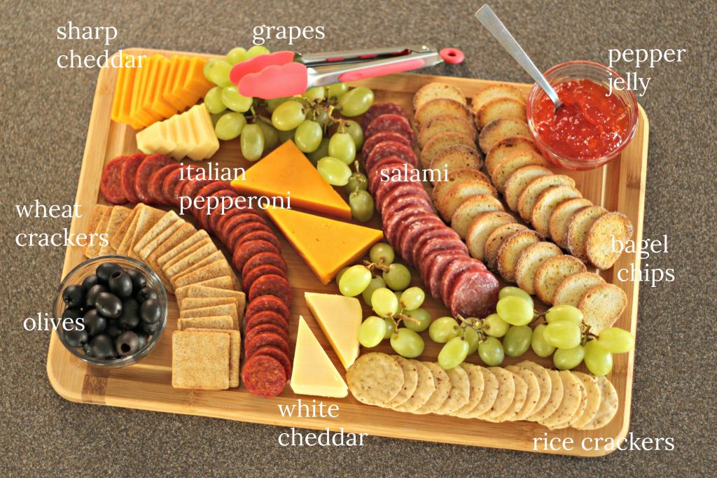 cheese and meal tray