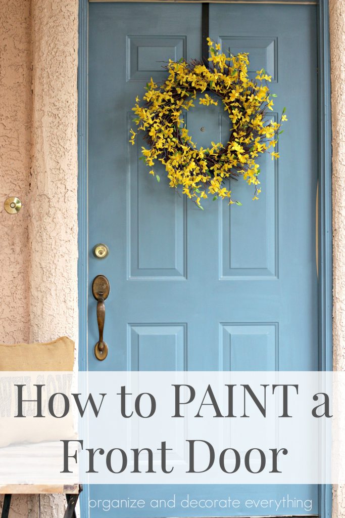 Step by Step of How to Paint a Front Door