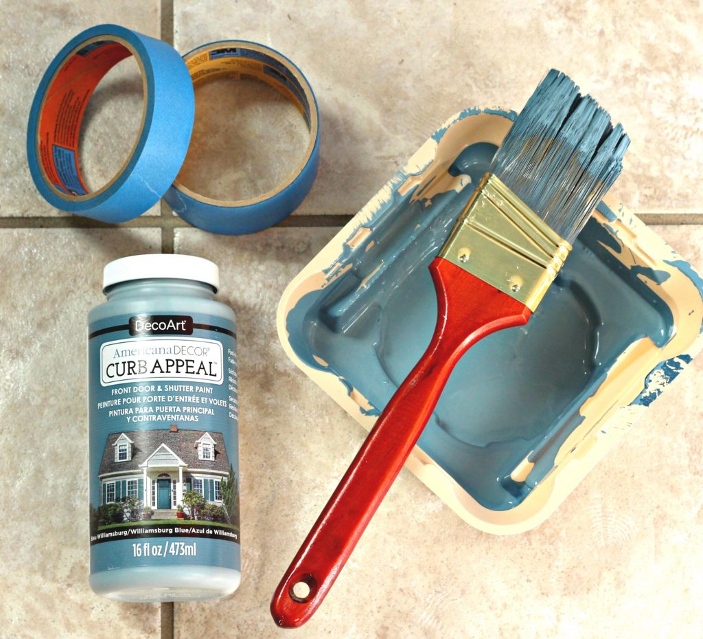 How to Paint a Front Door supplies