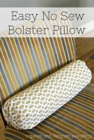 No Sew Bolster Pillow