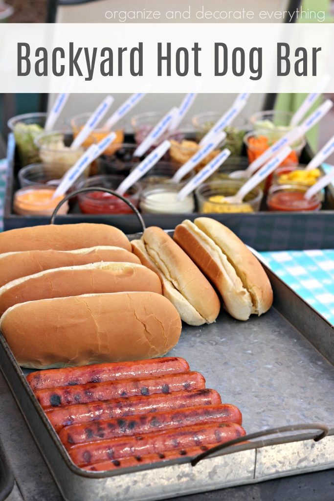 Fun and Easy Backyard Hot Dog Bar for Summer Grilling
