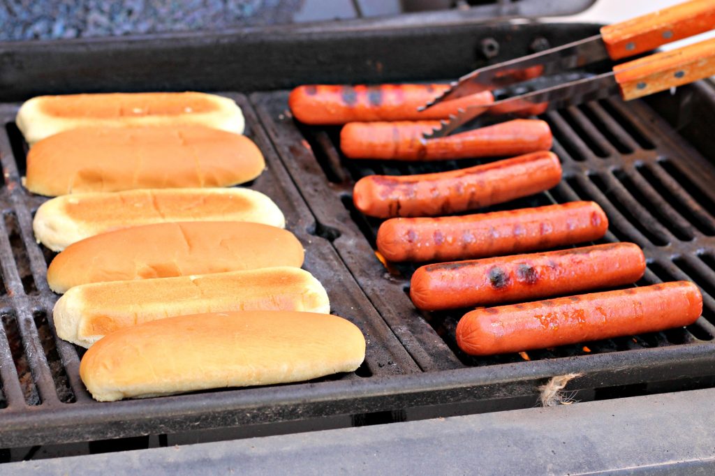 Hot Dog Bar grilling