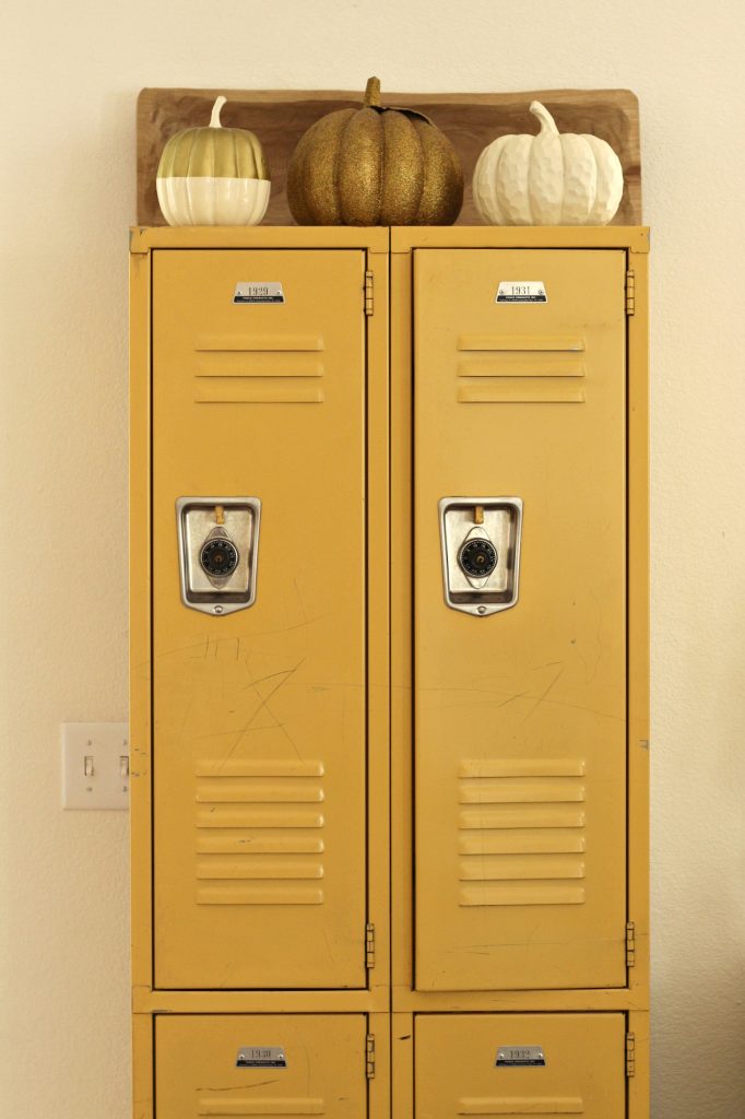 Fall Home Tour lockers