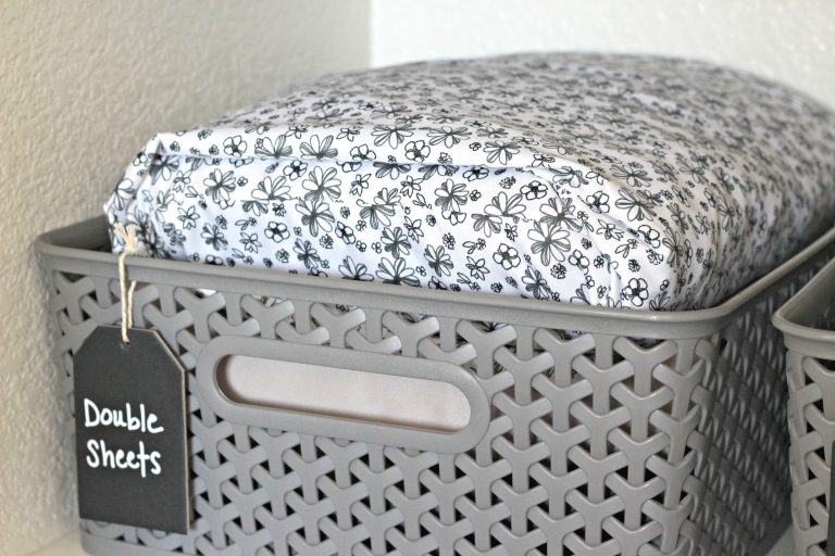 Bed Sheet Storage 31 Days of Organizing and Cleaning Hacks Organize and Decorate Everything