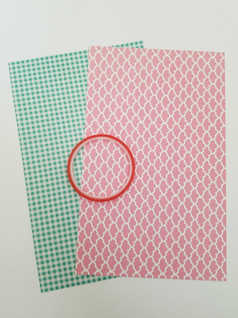 Grocery Bag Storage patterned paper