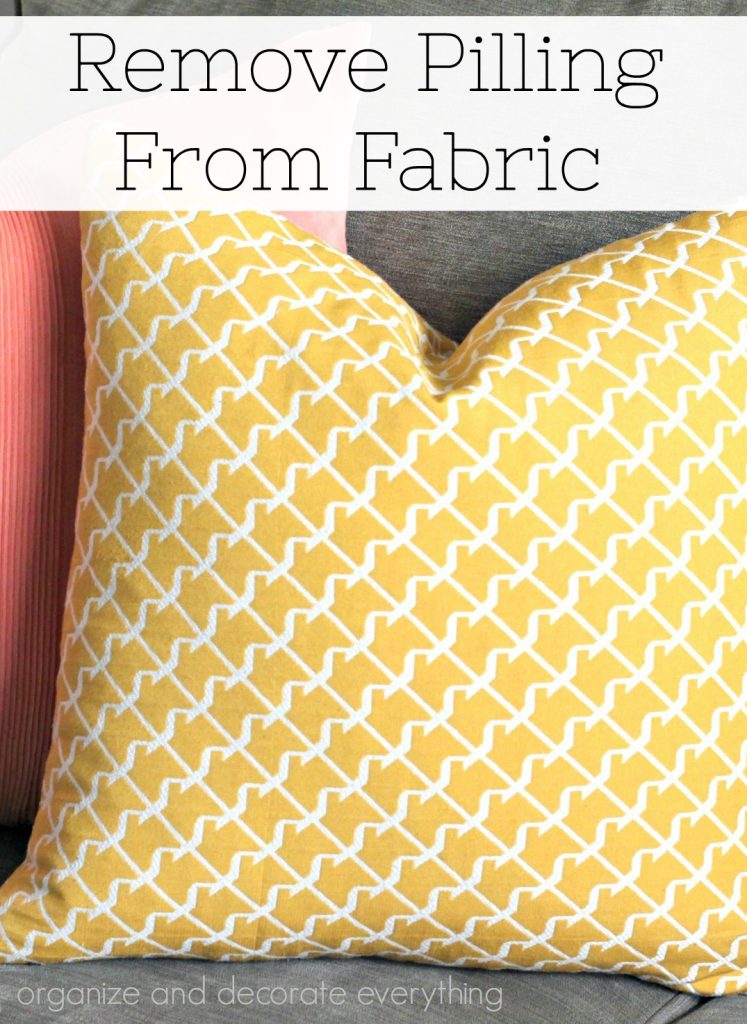 Remove Pilling from Fabric to make them look new again