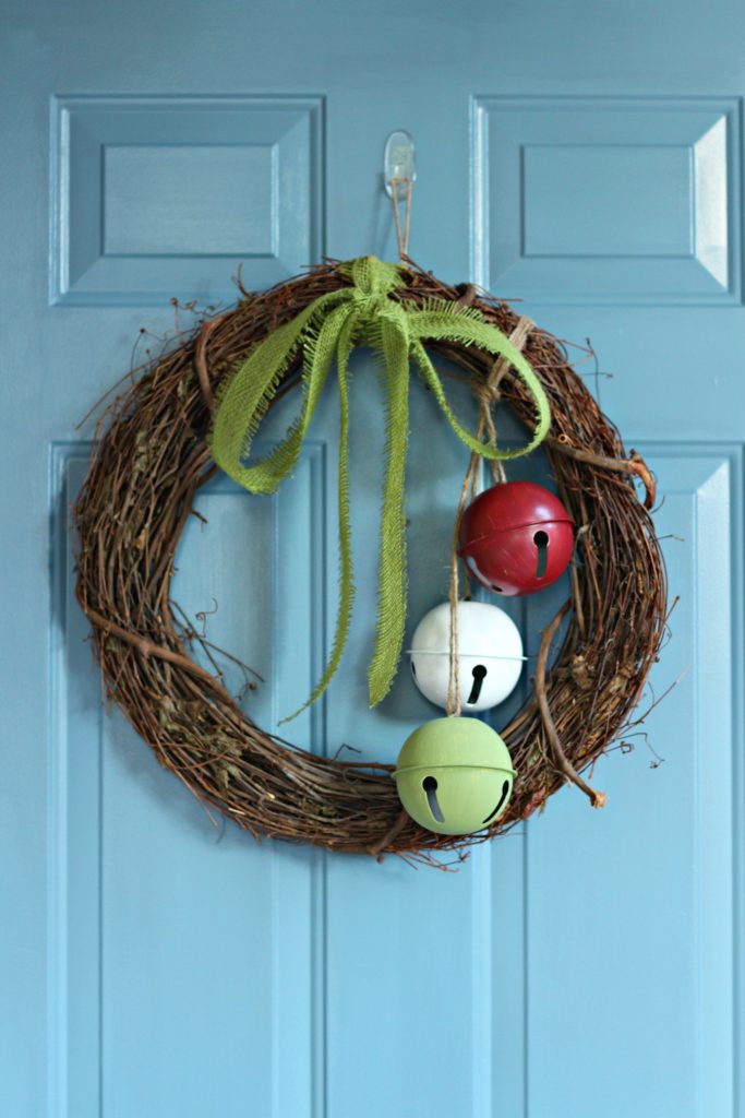 Pine and Berry Jingle Bell Wreath