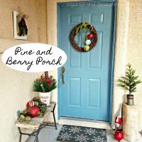 Pine and Berry Christmas Porch