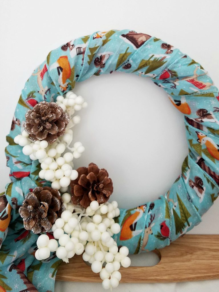 How To Make Scarf Wrapped Floral Wreath Online